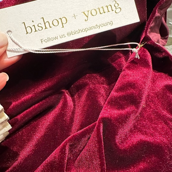 Bishop & Young Hayden red/burgundy Velvet Dress - Picture 7 of 9